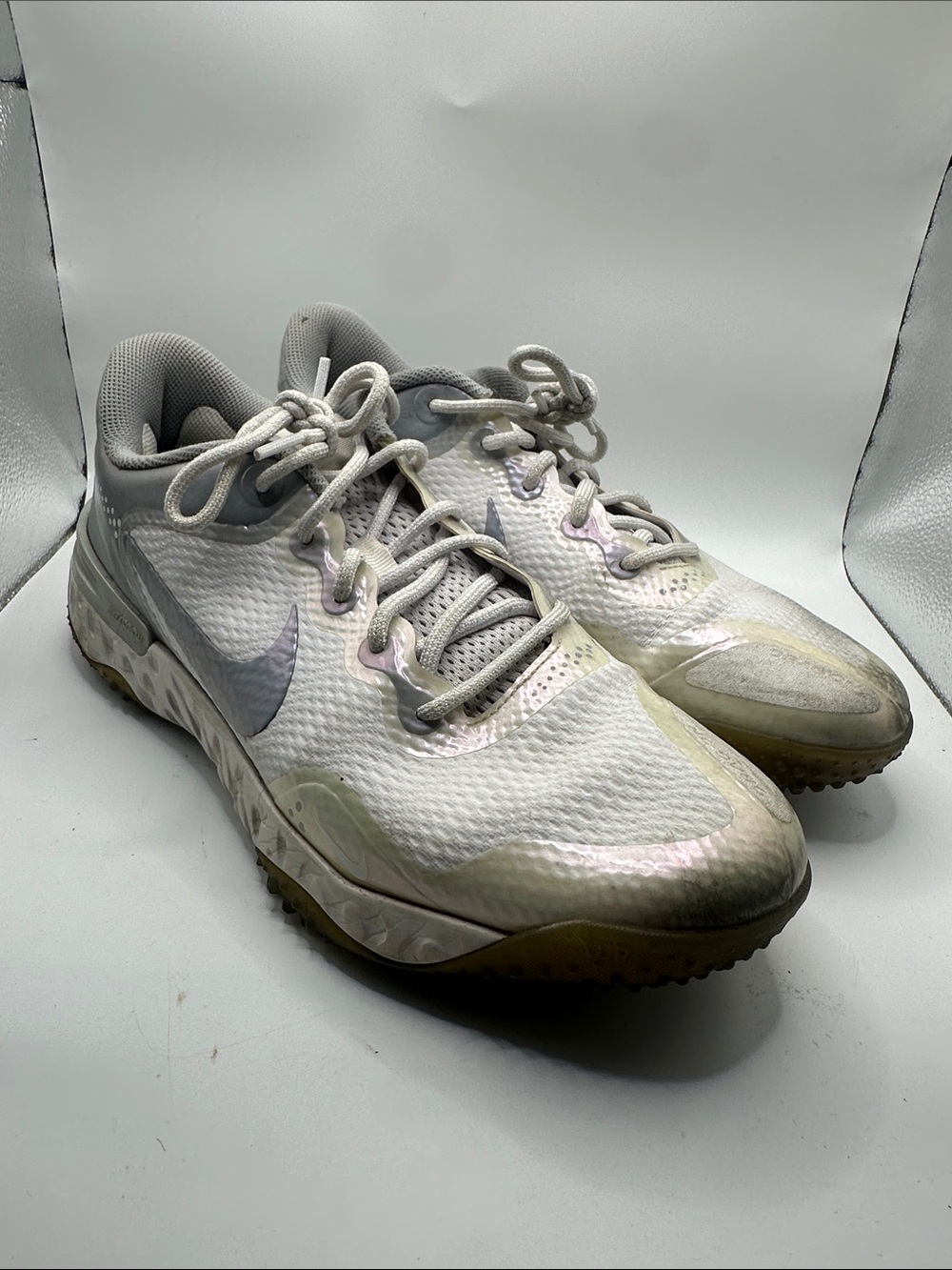 Nike Women's White Iridescent-Accent Sneakers